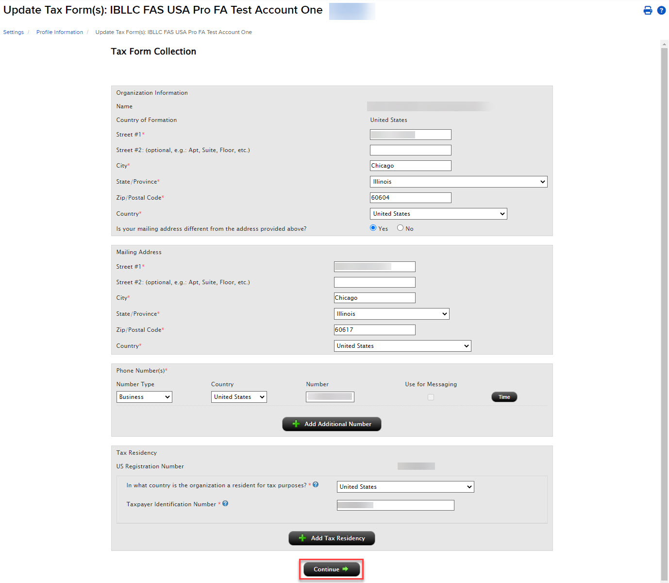 Image of the review entity details panel in advisor portal. 